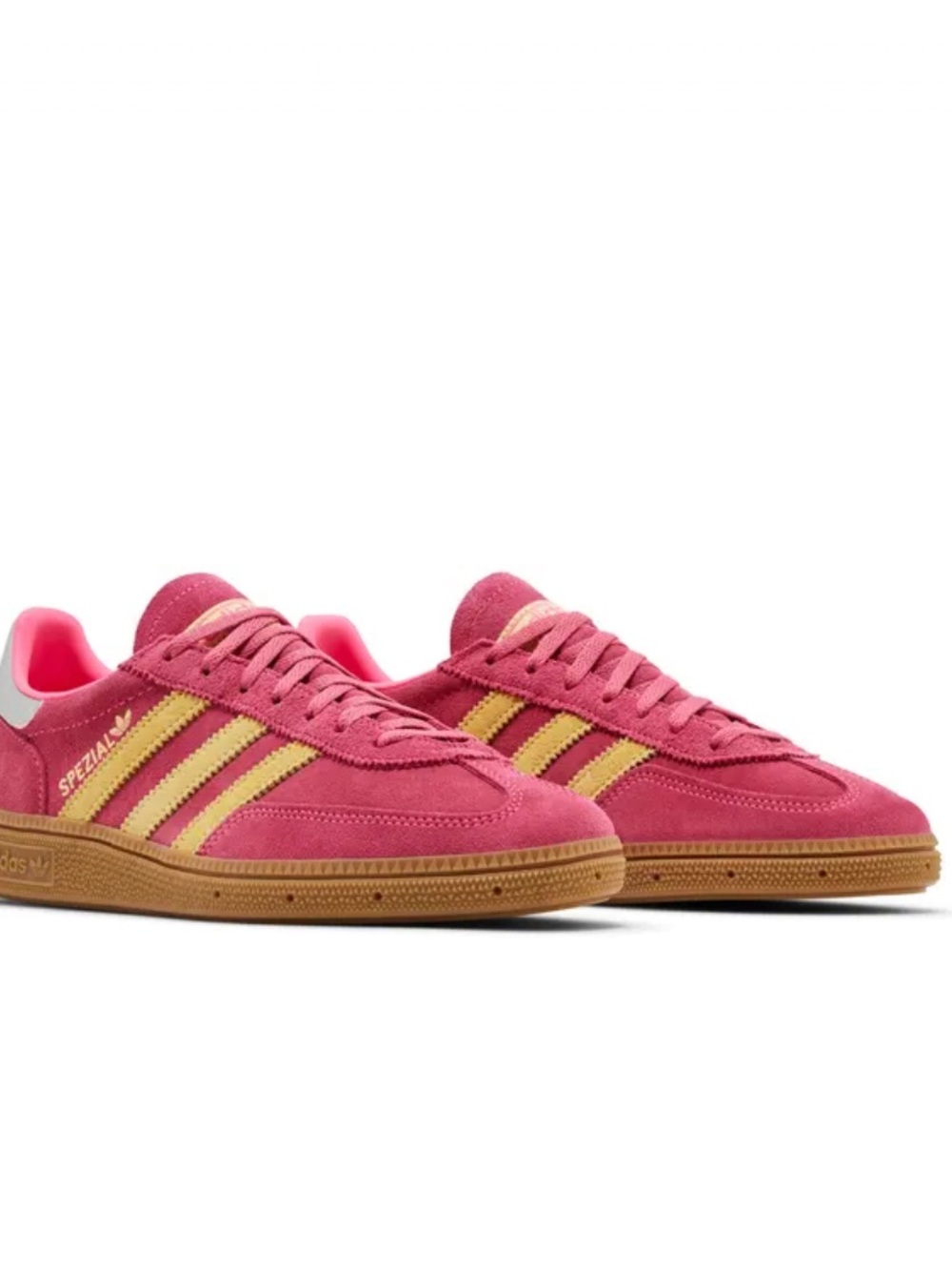 Adidas Handball Spezial vibrant Lucid Pink/Almost Yellow size 7 sneaker